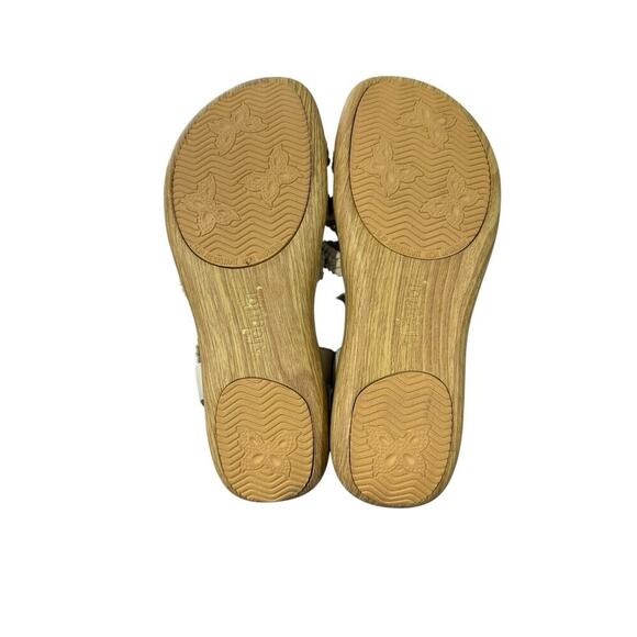 Alegria Jena Braided Detail Sandals Bone White Women’s Size EU 38 7.5 8 Boho - Picture 4 of 7